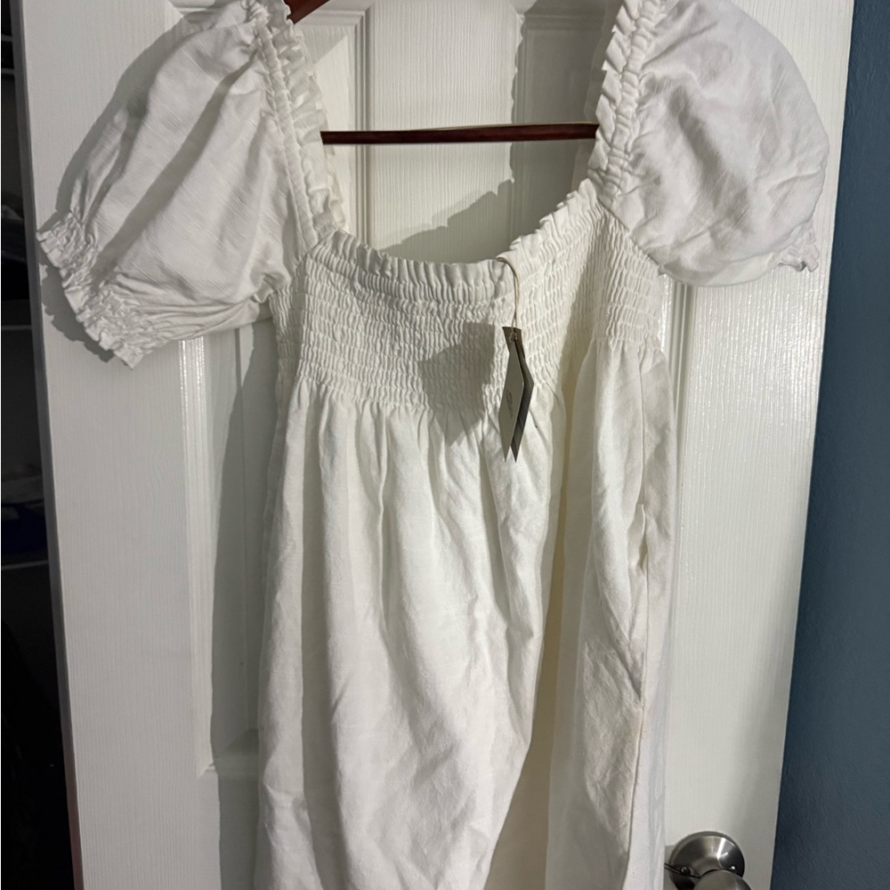 Faherty White Backless Dress - Picture 2 of 4
